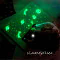 desenho fluorescente 2mm branco